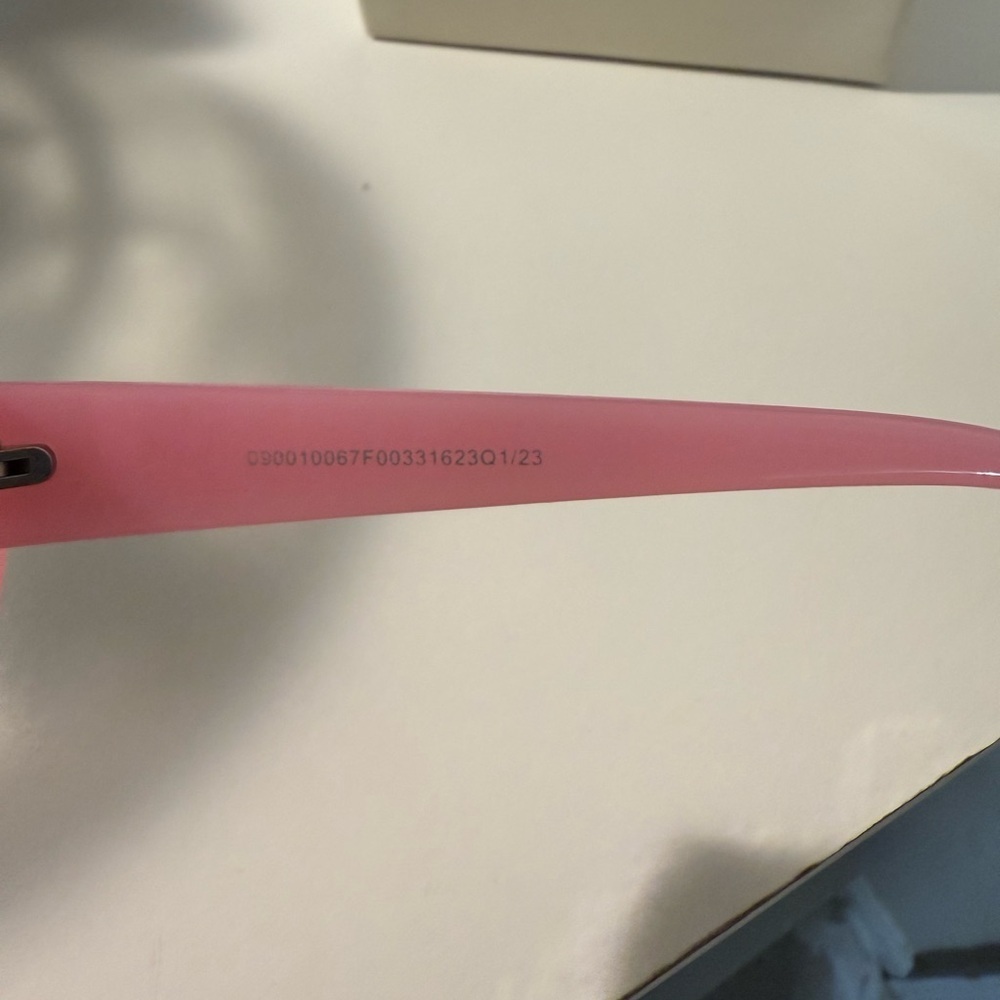 Pink Rectangular Sunglasses - Picture 6 of 9